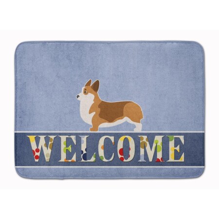 Carolines Treasures Corgi Welcome Machine Washable Memory Foam Mat BB5524RUG